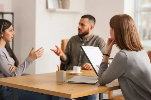Image of couple access free mediation using family mediation voucher scheme Medway